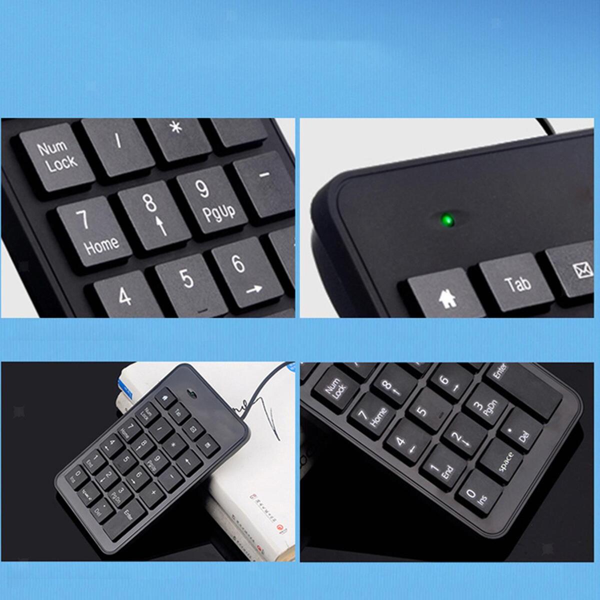 USB 23 Key Number Numeric Keypad Keyboard ,Faster Data Input with 5ft Cable