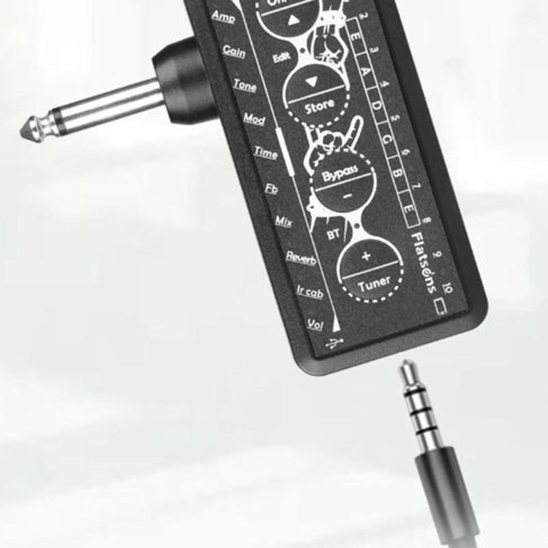 Universal 3.5mm Electric Guitar Amplifier Mini Headphone Electric Amp for Bass