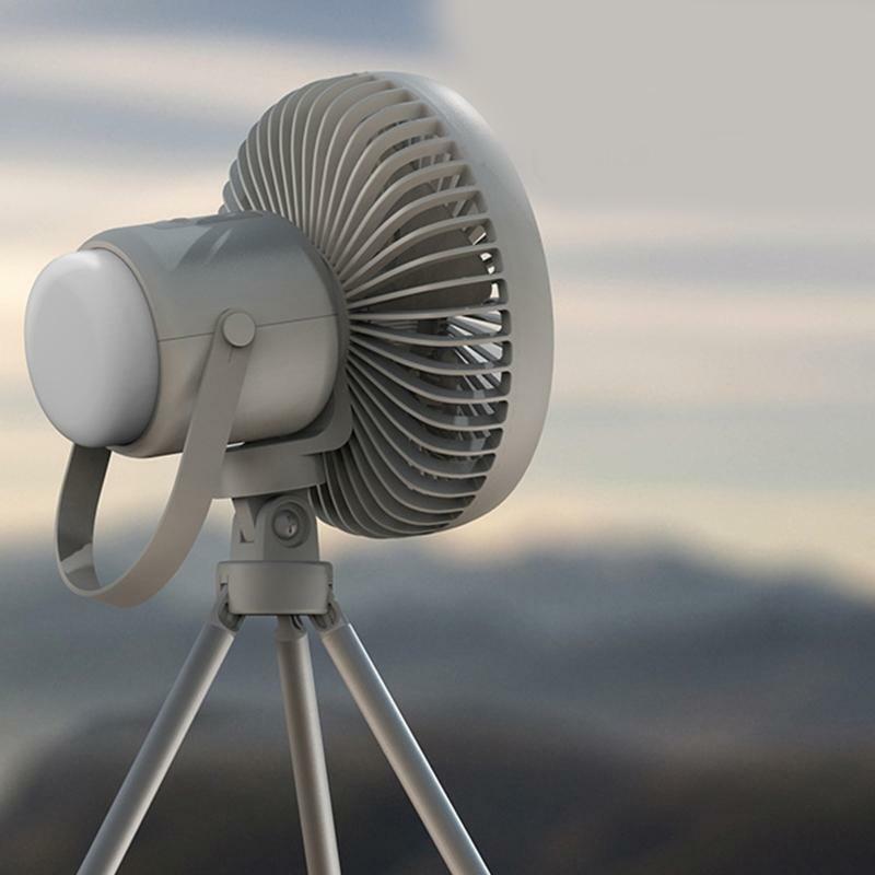 Led Lantern Fan/Powerbanks/ Light Rechargeable Portable Outdoor Canopy Fan Lamp