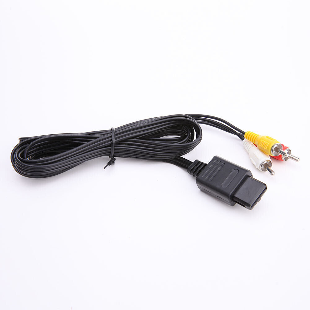 AV Audio Video A/V TV Cable Cord for Nintendo 64 N64 GameCube NGC SNES SFC