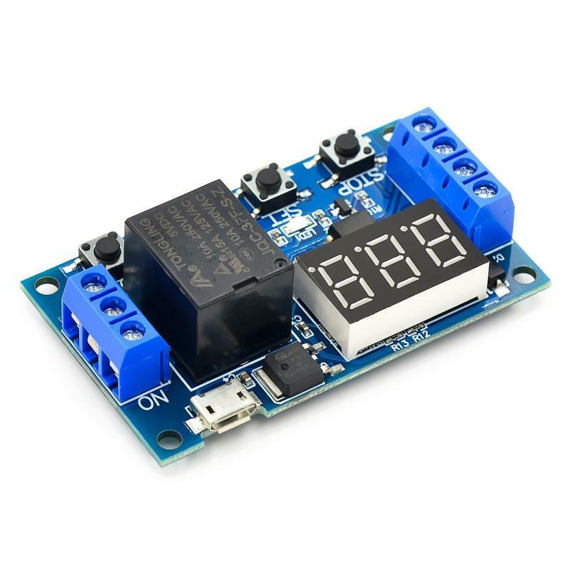 Car LCD Trigger Delay Cycle Timing with Optocoupler Relay Module Circuit Switch