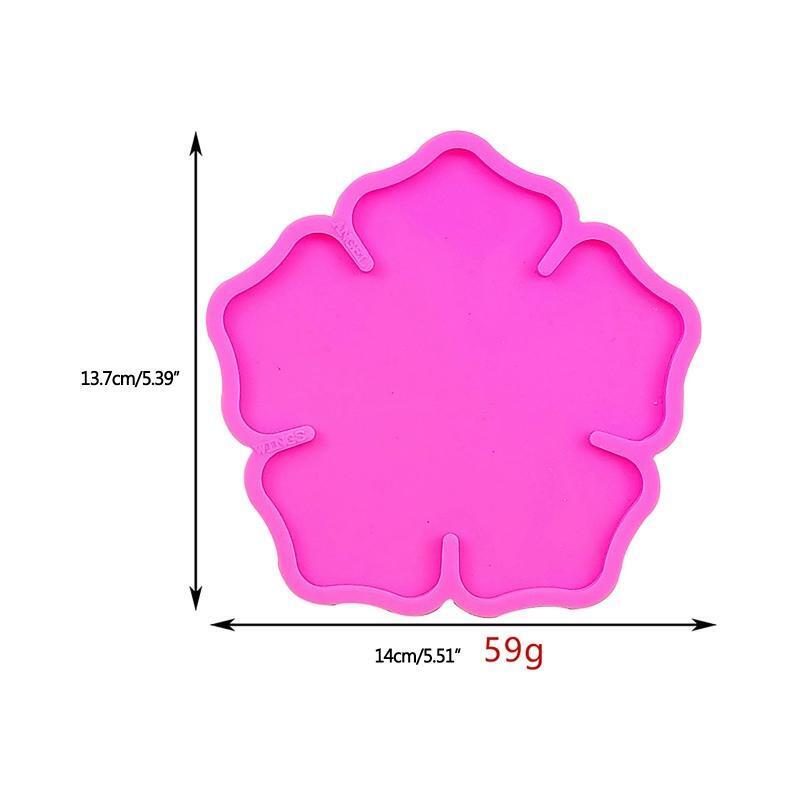Clover Silicone Cake Holder Tray Mold Fruit Cup Mat Mold Diy Coaster Casting
