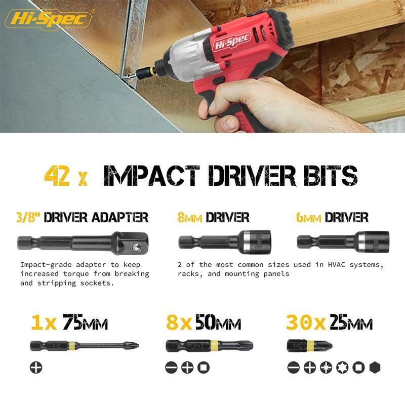 44 Pcs 6/8mm 3/8 inch Electric Screwdriver Sets Magnetic Drill Screwdriver Bits