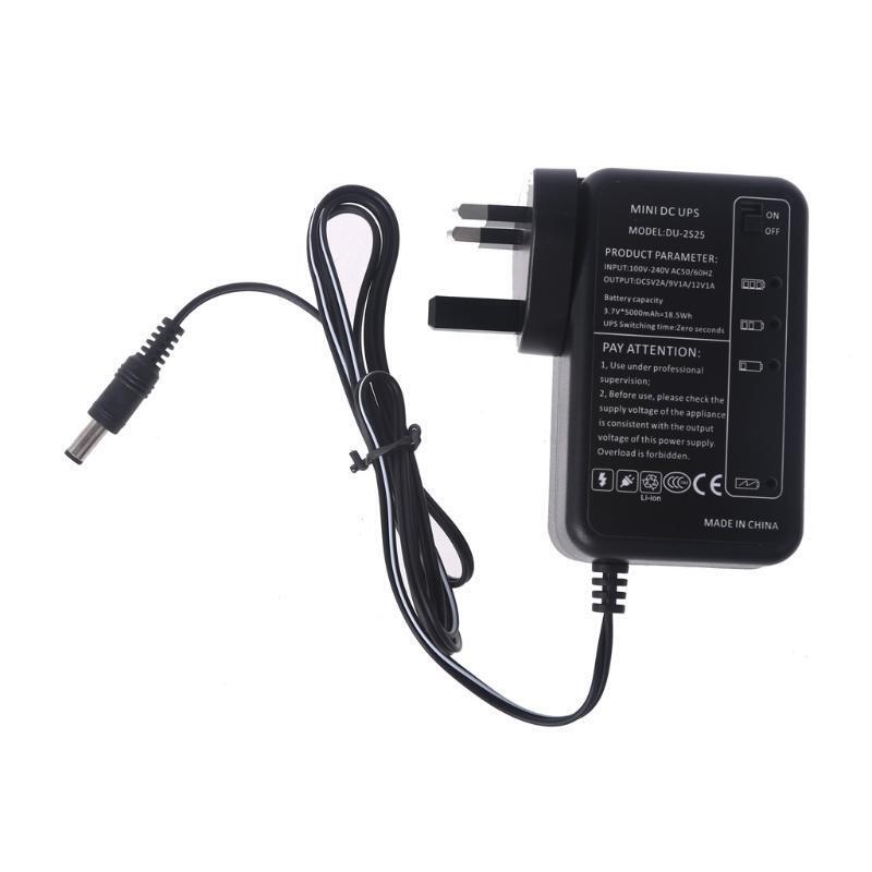5000mAh 5V 9V 12V DC Output UPS Power Supply for WiFi Router Moderm LED Lamp Fan