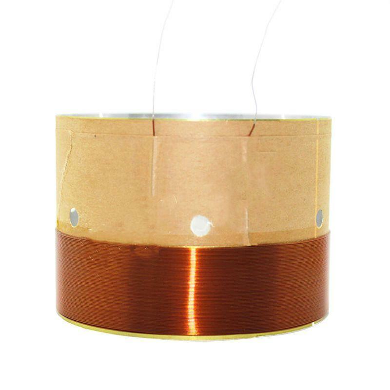 1Pair 75.5MM Speaker Bass Voice Coil White Aluminum Sound Air Outlet for Speaker