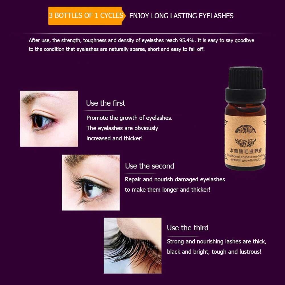 Eyelash Growth Serum Liquid Eye Lash Eyebrow Enhancer Nourishing Treatment