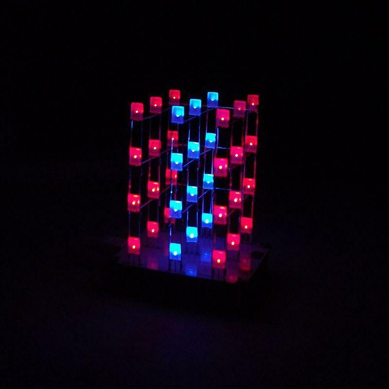DIY Electronic Kit Touch Control 3x3x4 Cube Multicolour LED Light Cubes Diy Kits