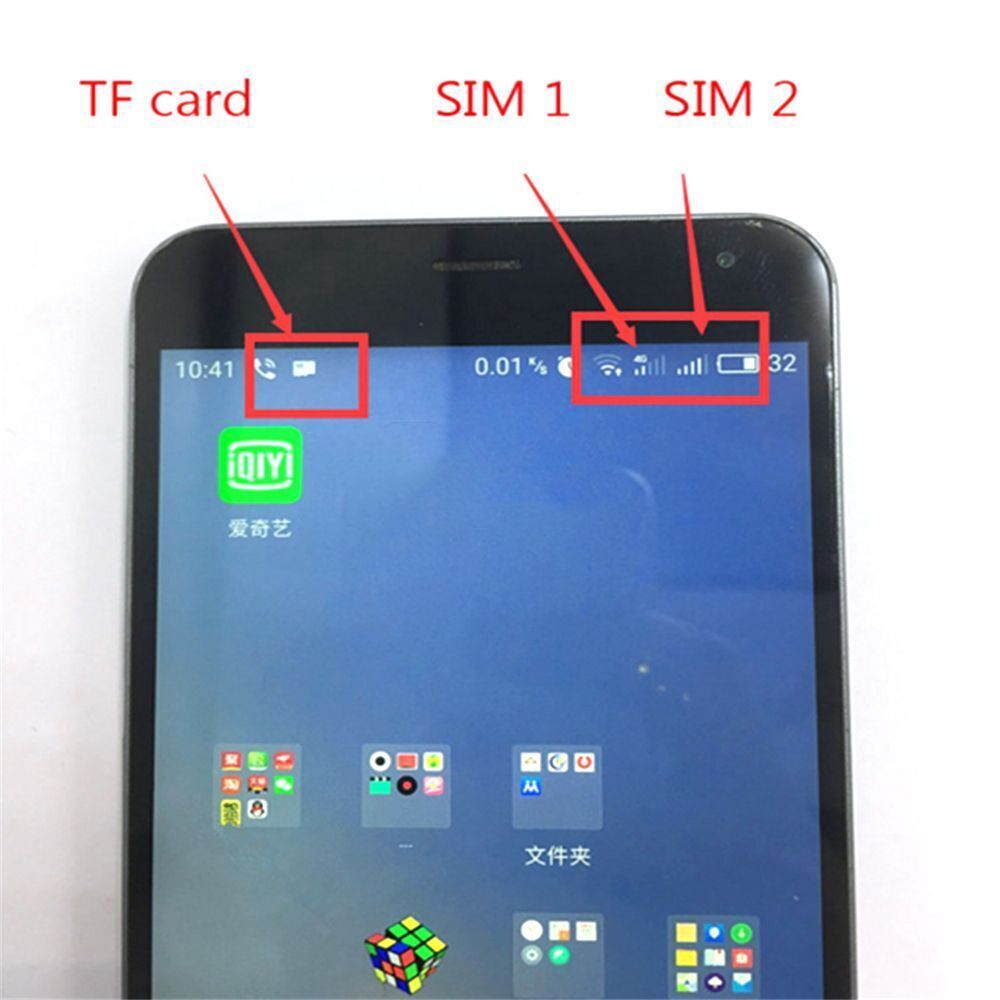 Android Phone Nano Cato Micro SD Extender Dual SIM Card Adapter Hybrid Sim Slot