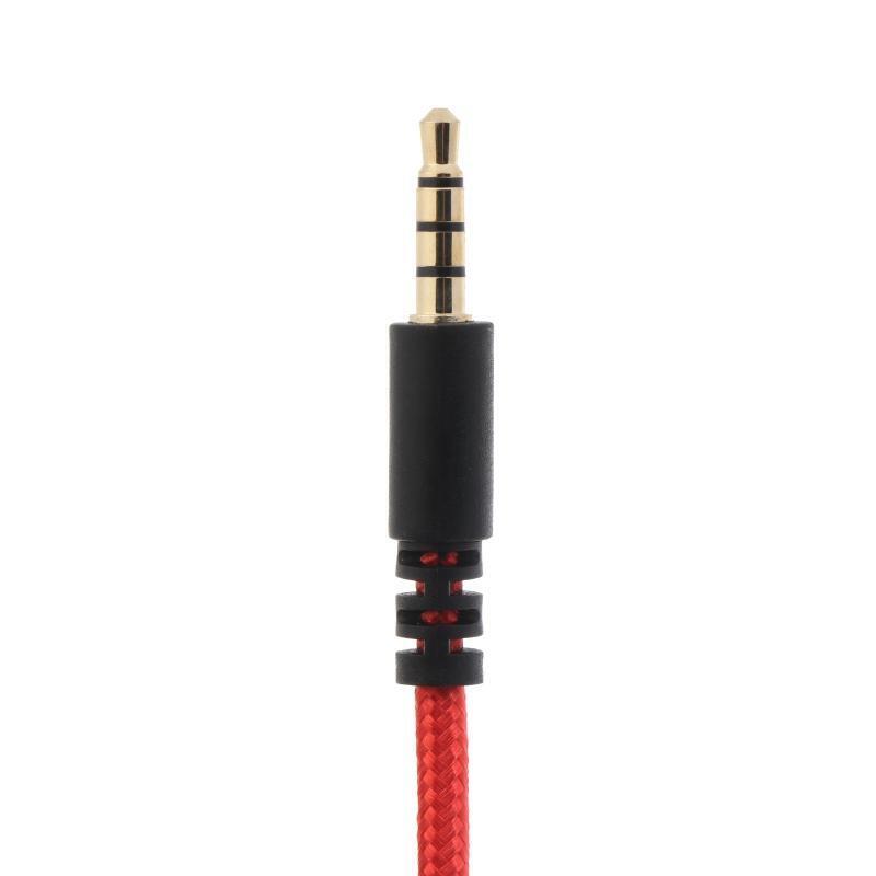 Inline Mute Wire Audio Cables forKingston HyperXCloudAlpha Mix Flight Earphone