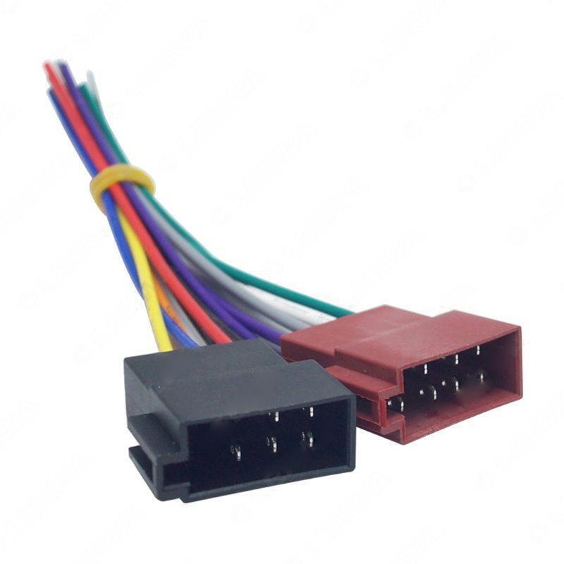 2Pcs Universal Adapters Wire Harness Adapter Universal Female ISO Wiring Harness
