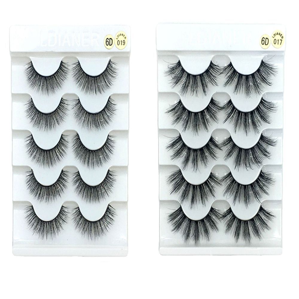 Multilayers Crisscross False Eyelashes 6D Faux Mink Hair Eye Lash Extension