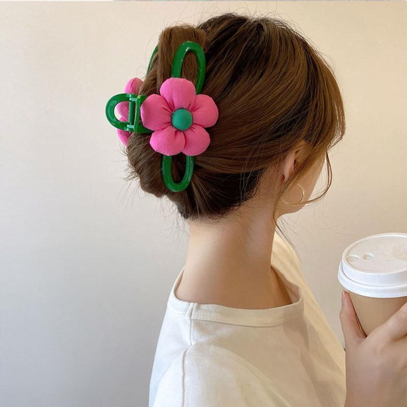 Stylish Flower Hair Clip Shark Clip Hair Clips Hairpin Clip for Valentine's Day