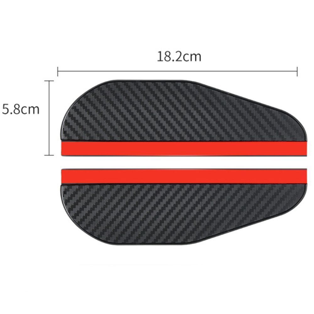 Carbon Fiber Rearview Mirror Rain Eyebrow Rear View Mirror Weather Visor
