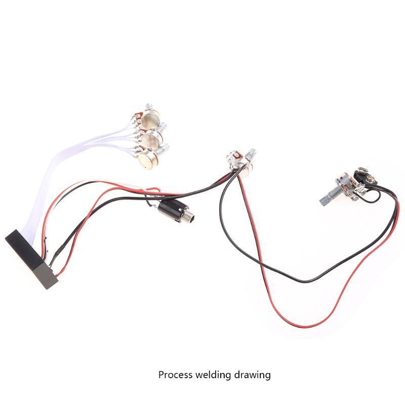 Active EQ-B3T Preamp Circuit For Bass Guitar Replacement Accessories