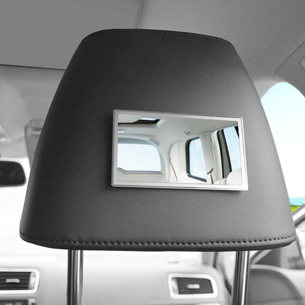 Stainless Steel Cosmetic Mirror Car Sun Visor Makeup Mirror (150x80mm)