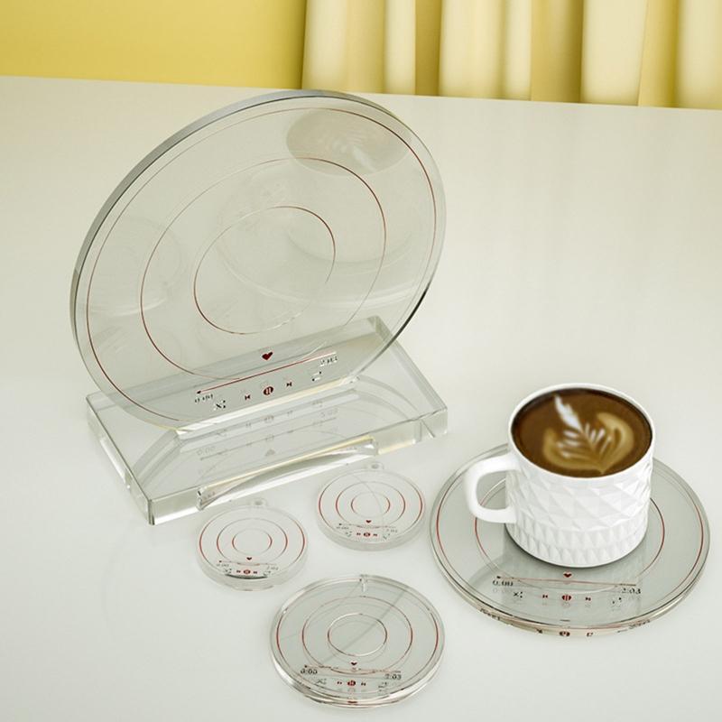 Round Song Music Player Silicone Molds for DIY Table Decor CD Disc Coaster Molds