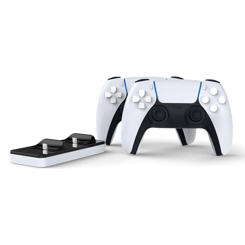 Dual USB C Charging Cradle for DualSense Controller Charger with USB Cable