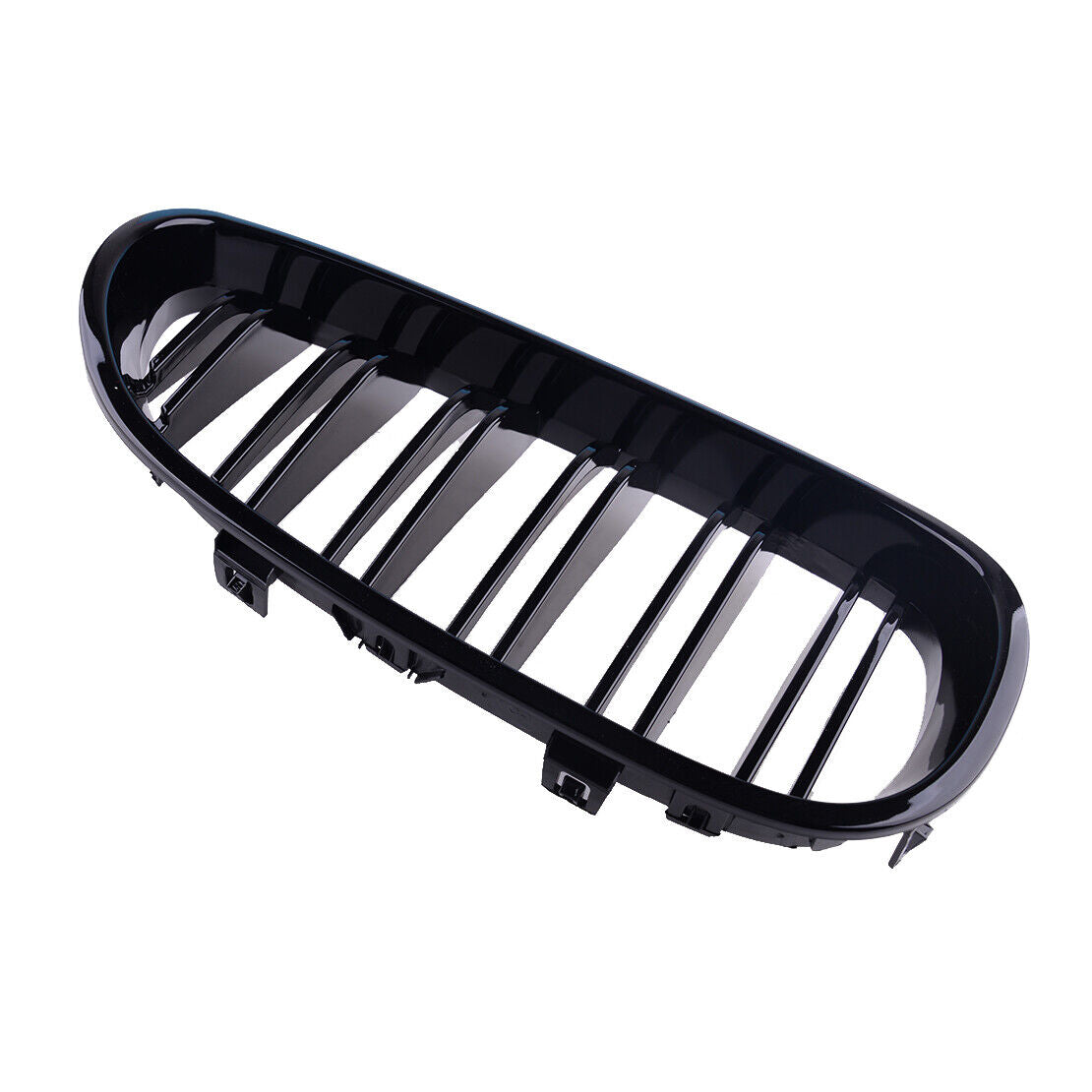 Front Kidney Twin Fins Gloss Grille Grill Fit for BMW E60 E61 M5 2003-2009