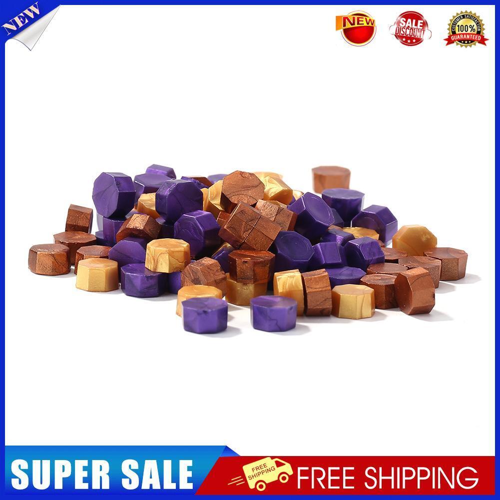 Octagonal Sealing Wax Beads Ancient Wax Seal Stamp Tablet Pill 100pcs (F)