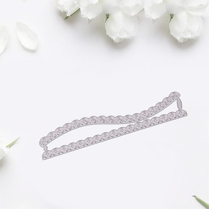 Lace Wave Frame Metal Cutting Dies for DIY Paper Art Crafts Photo Album Decor