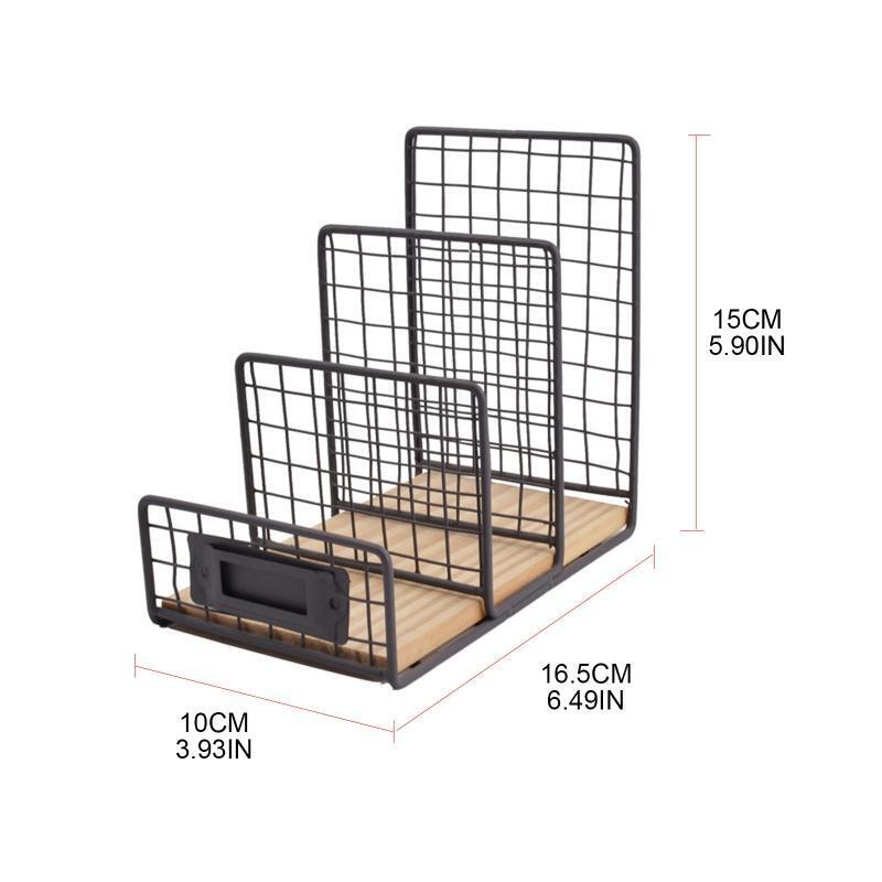 Multifunctional File Storage Holder for Office Tabletop Notebook Organizer Stand