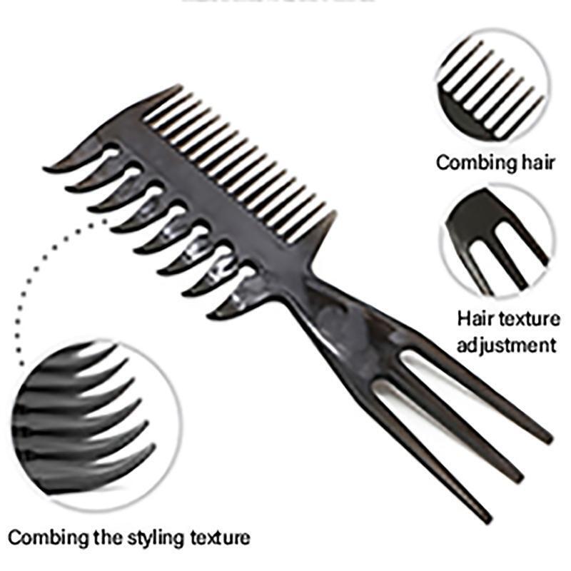 5pcs Men's Oil Head Comb Anti Static Wide Teeth Combs Pro Hair Styling Tool