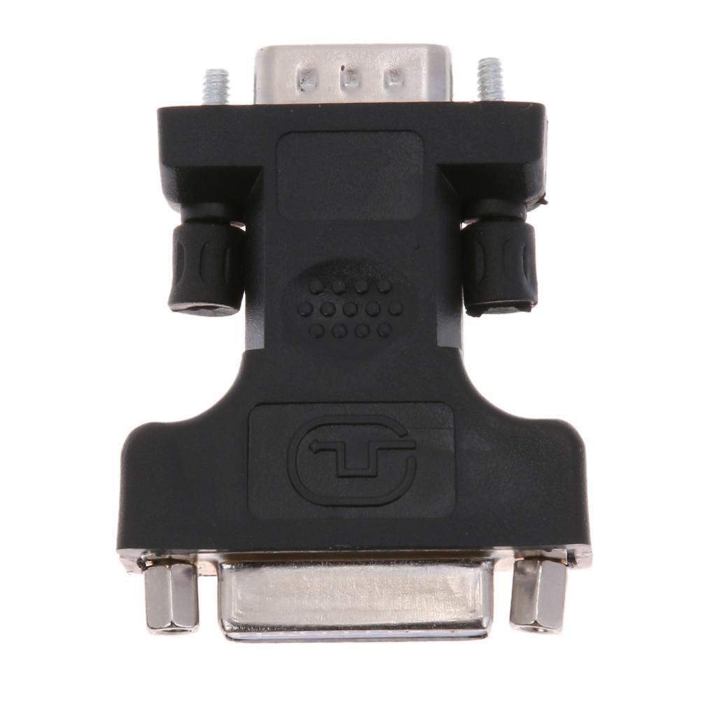 24+5Pin DVI Female to 15Pin VGA Male Cable Extender Adapter Connector