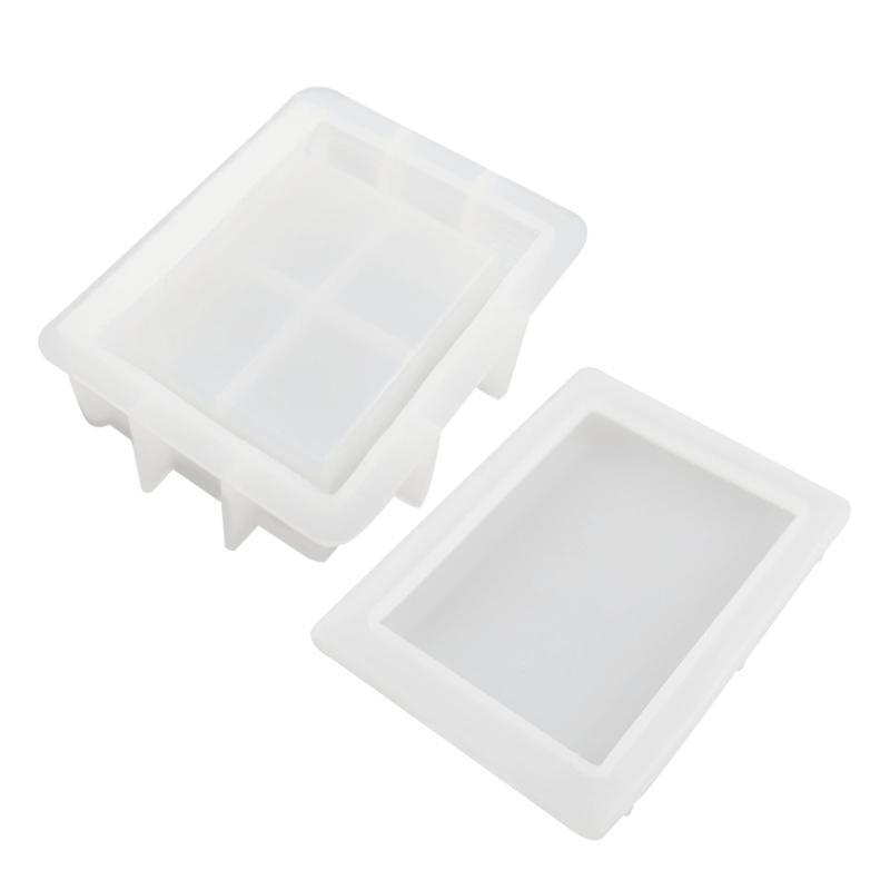 Silicone Jewelry Box Molds with Lid Book-shape Silicone Mold for DIY Jewelry Box