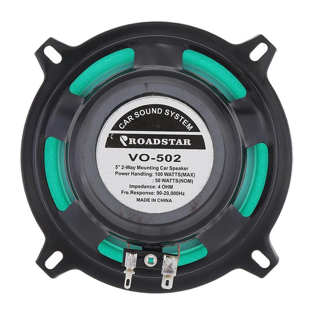 2Pcs 5 Inch 2 Way Car Coaxial Speaker Full Range Vehicle Music Speakers