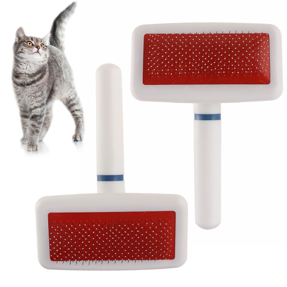 Plastic Fur Cleaner Pet Cleaning Comb Dog Massage Bath Brush Cat Hair Grooming