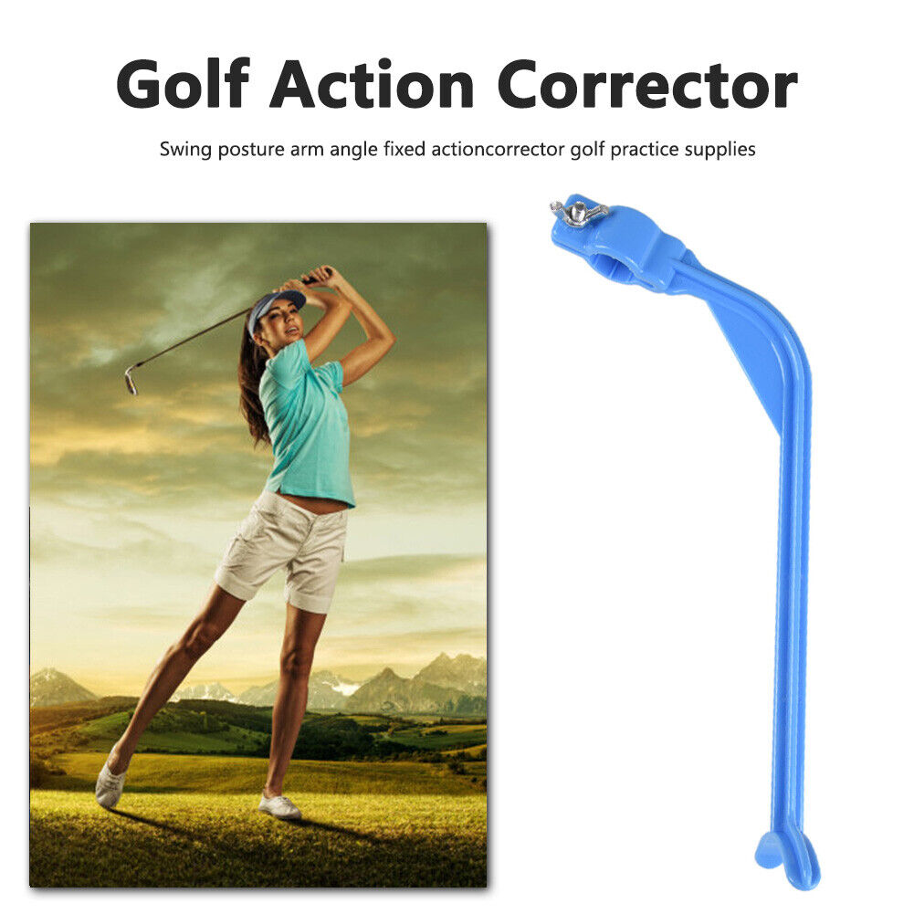 Golf Swing Trainer Posture Training Corrector Aids Arm Swing Correct (Blue)