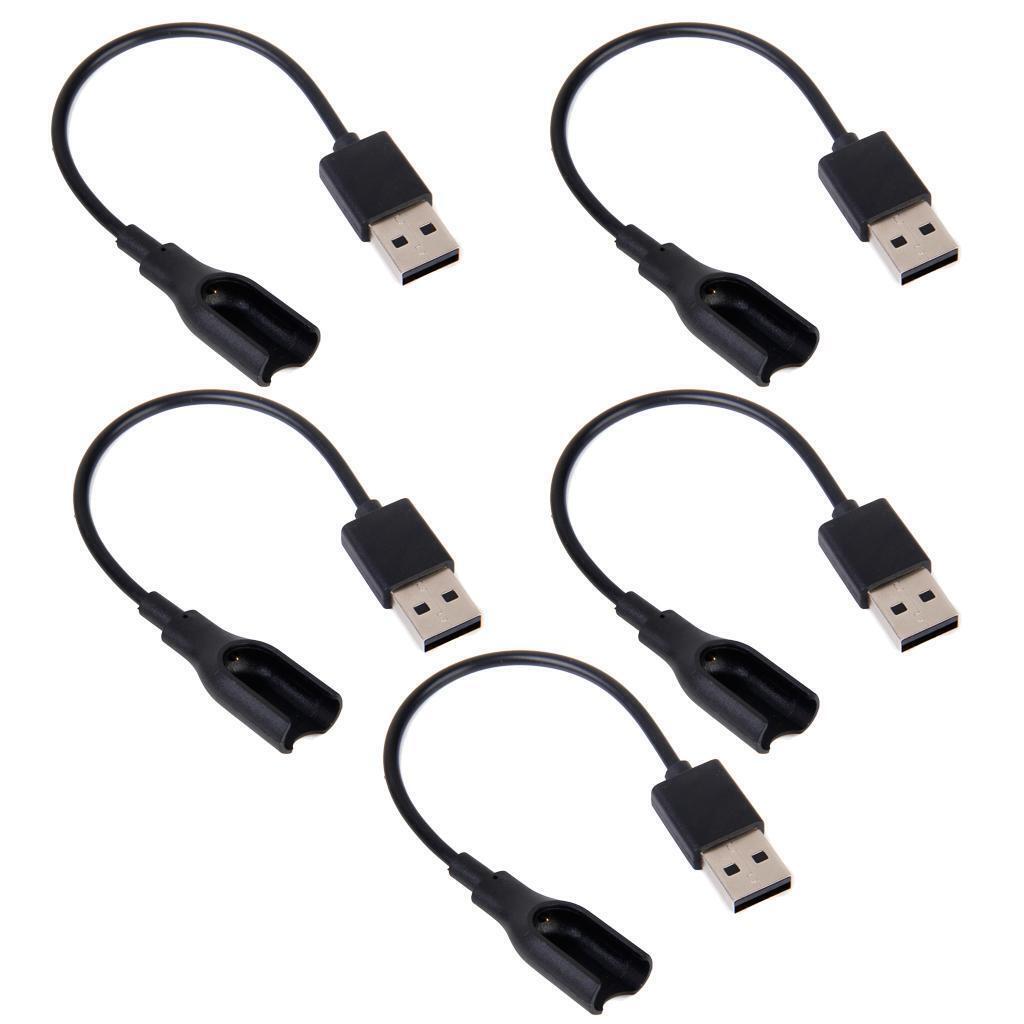 5Pack Black USB Charging Charger Cable Cord   Smart Watch