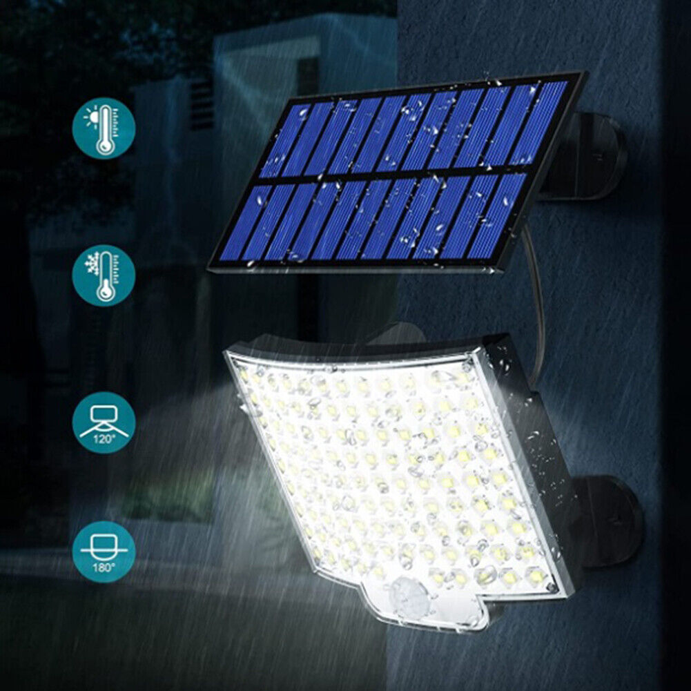 LED Solar Light PIR Motion Sensor 3 Modes Outdoor Street Wall Lamp (106LED)