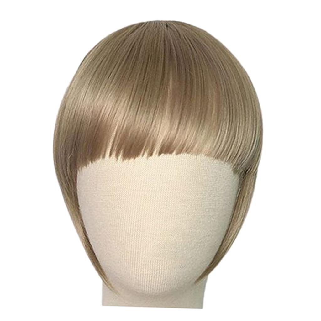 Heat Resistant Synthetic Hair Bang Clip In On Bang Fringe Hair Extension 05