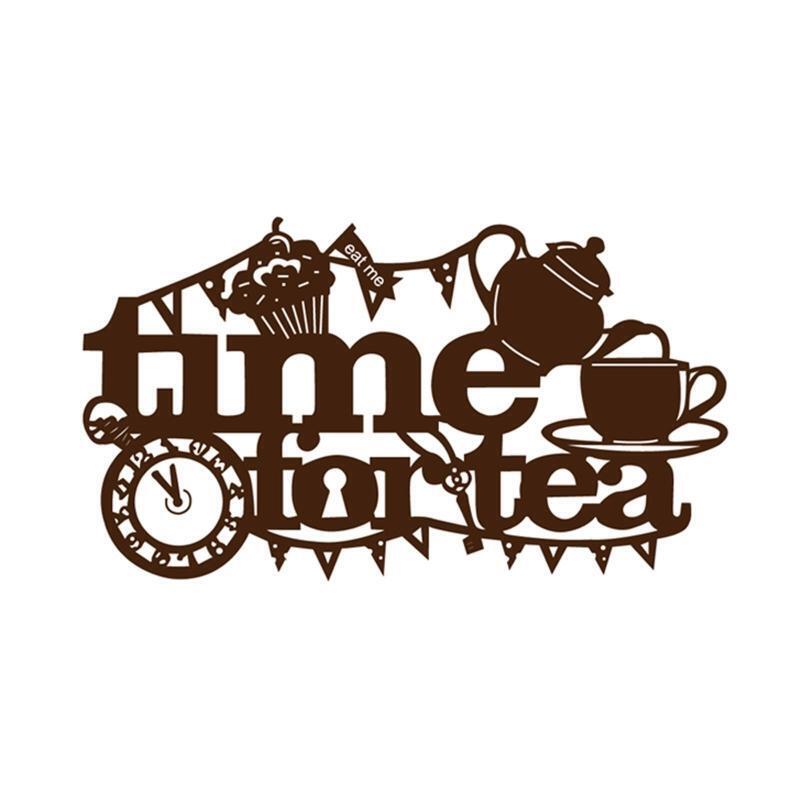 Time for Tea Letters Bunting Metal Cutting Dies Stencil DIY Embossing Template