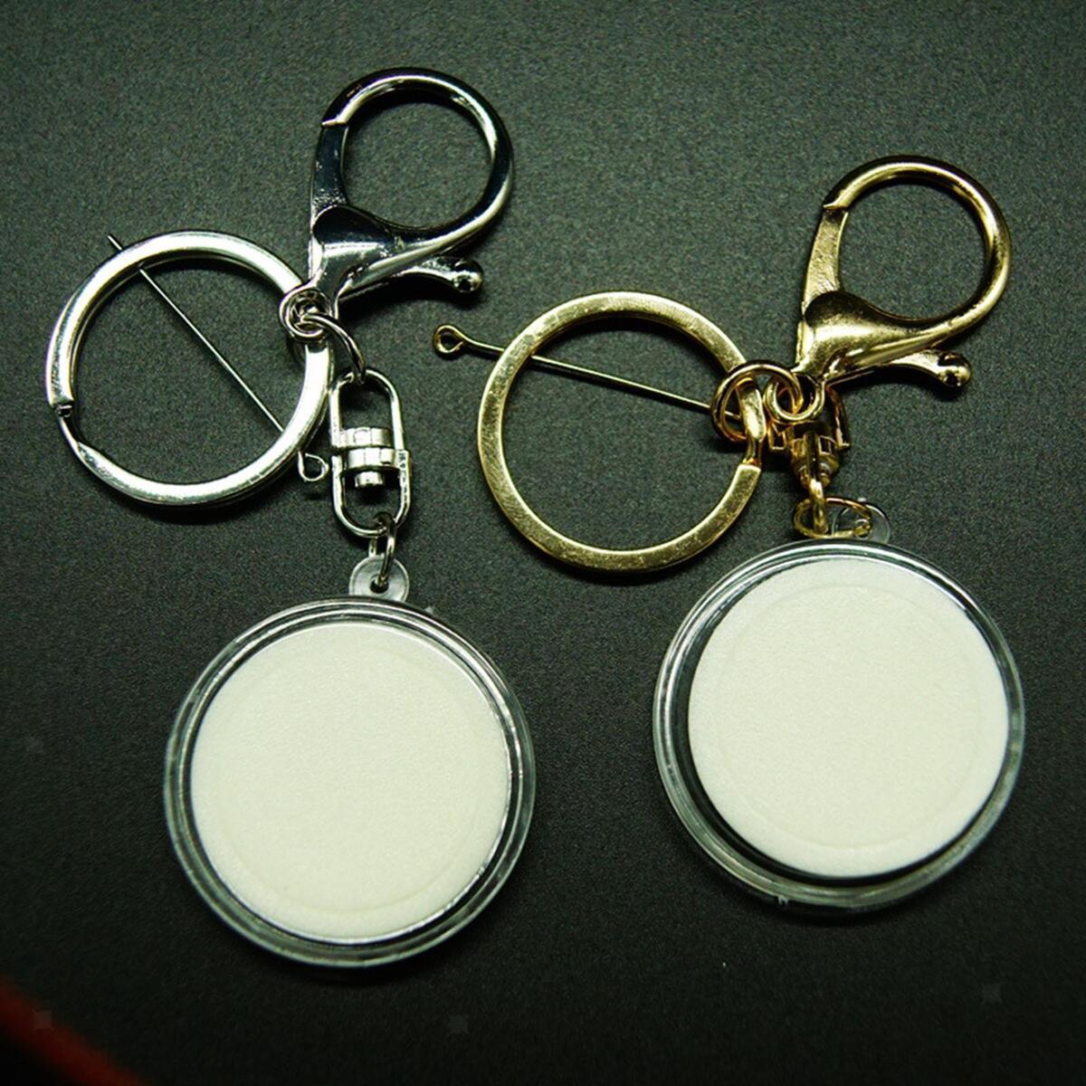 5 Pieces Coin Holder Keychain Key Chains Portable for Music Teachers Gifts