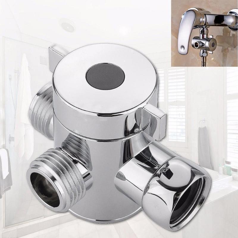 Durable 3-Way Shower Adapter, Plastic Shower Arm Diverter Adapter for Bathroom
