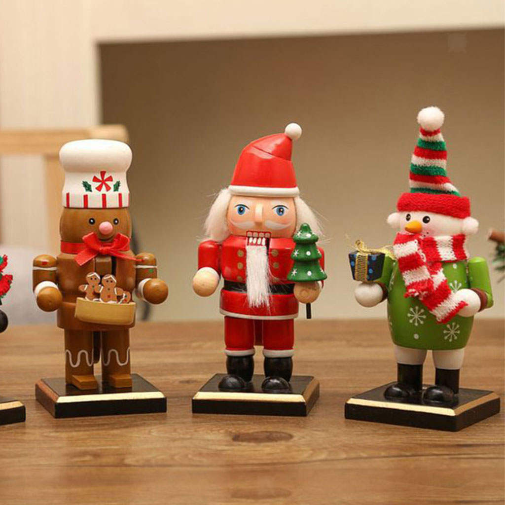 Traditional Wooden  Man 6" Christmas Displaying  Desktop