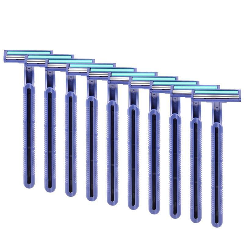 10 PCS Razor Blades Disposable Stainless Steel Shavers for Men Women