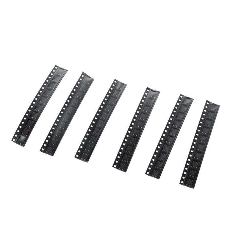 60 Pcs 6 Kinds 24C02 24C04 24C08 24C16 24C32 24C64 Memory IC Sop SMD Kit