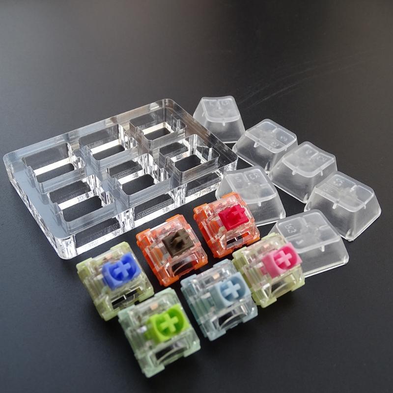 Mechanical Keyboard 6-Key TTC Switch Tester with Acrylic Transparent Keycap Base