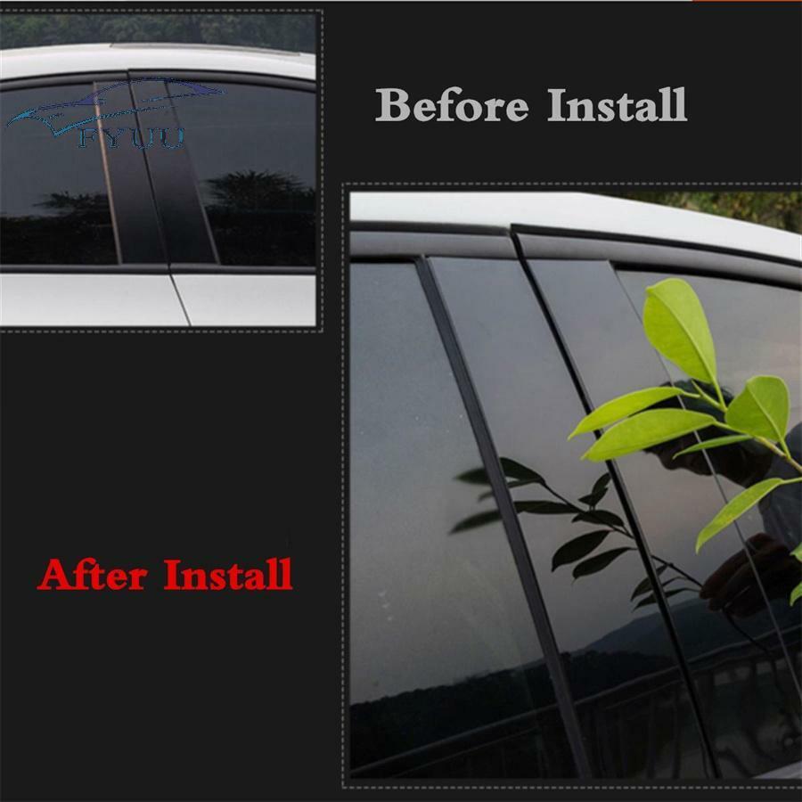 Black Pillar Posts for Cadillac Escalade 07-14 4pcs Set Door Trim Cover Kit New
