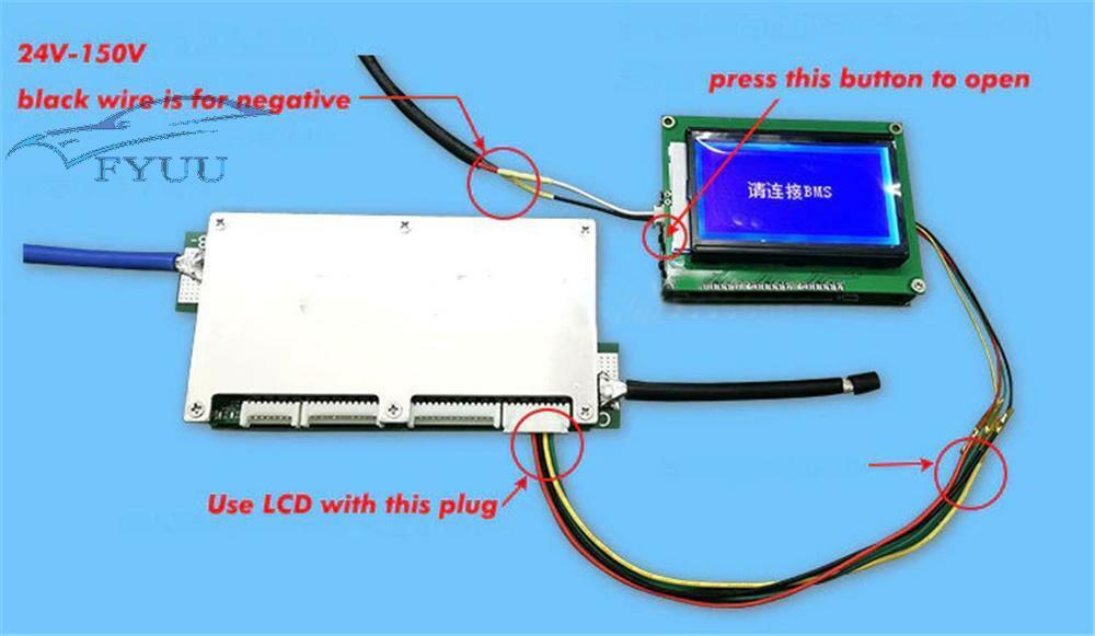 Smart 10S to 24S Bluetooth Ant BMS Lifepo4 Li-ion Lipo Battery Protection Board