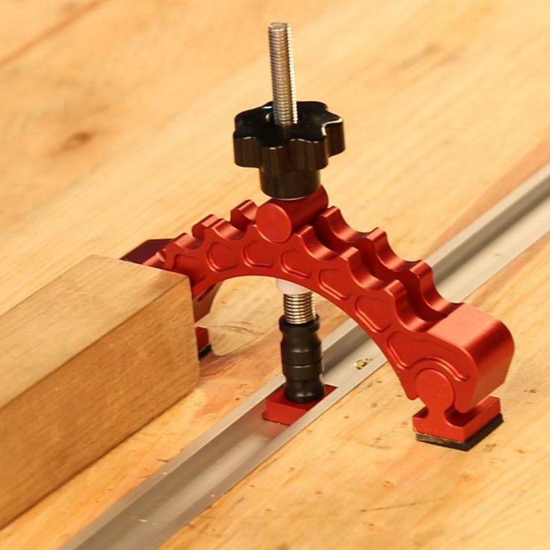 Pure Aluminum Alloy Adjustable Press Plate Sliding Chute Holder Woodworking Tool