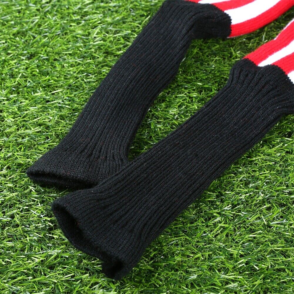 3× Black Red White Strip Star Knitted Golf Club Putter Cover Headcover Protector