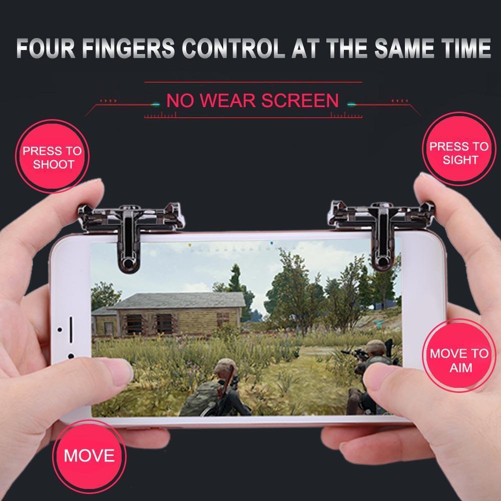 2pcs Phone Game Joysticks Shooting Assit Tool for PUBG STG FPS TPS Trigger