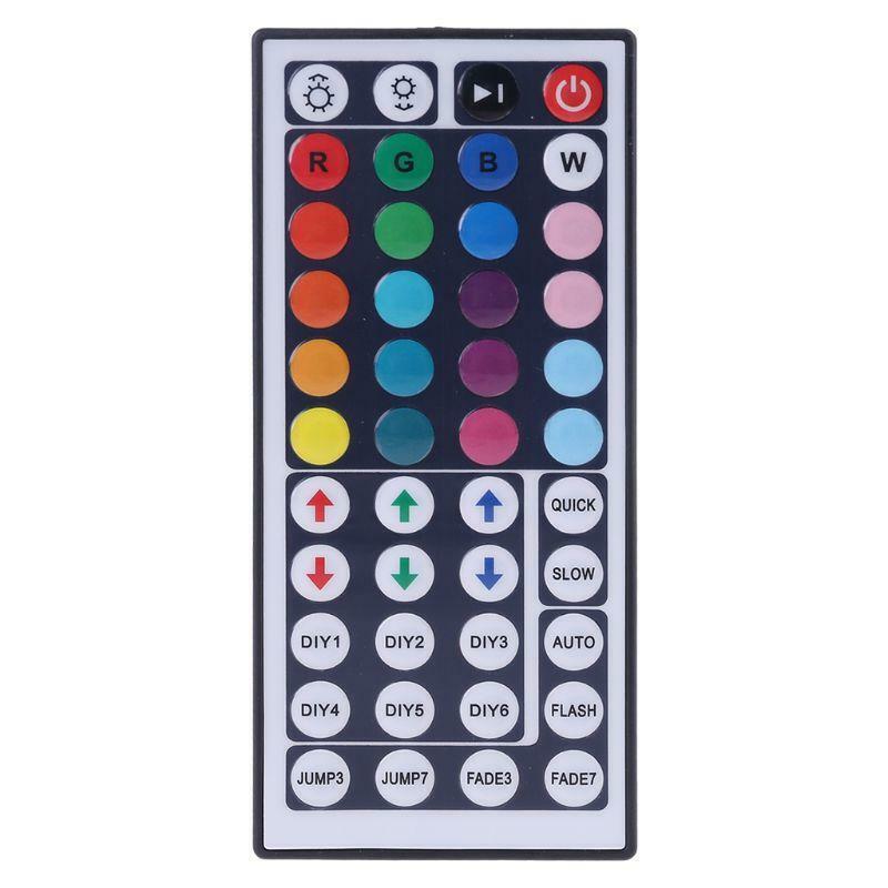 Multicolor Waterproof 5m 300 LED 3528 SMD RGB Strip Light 44 Key Remote DC 12V