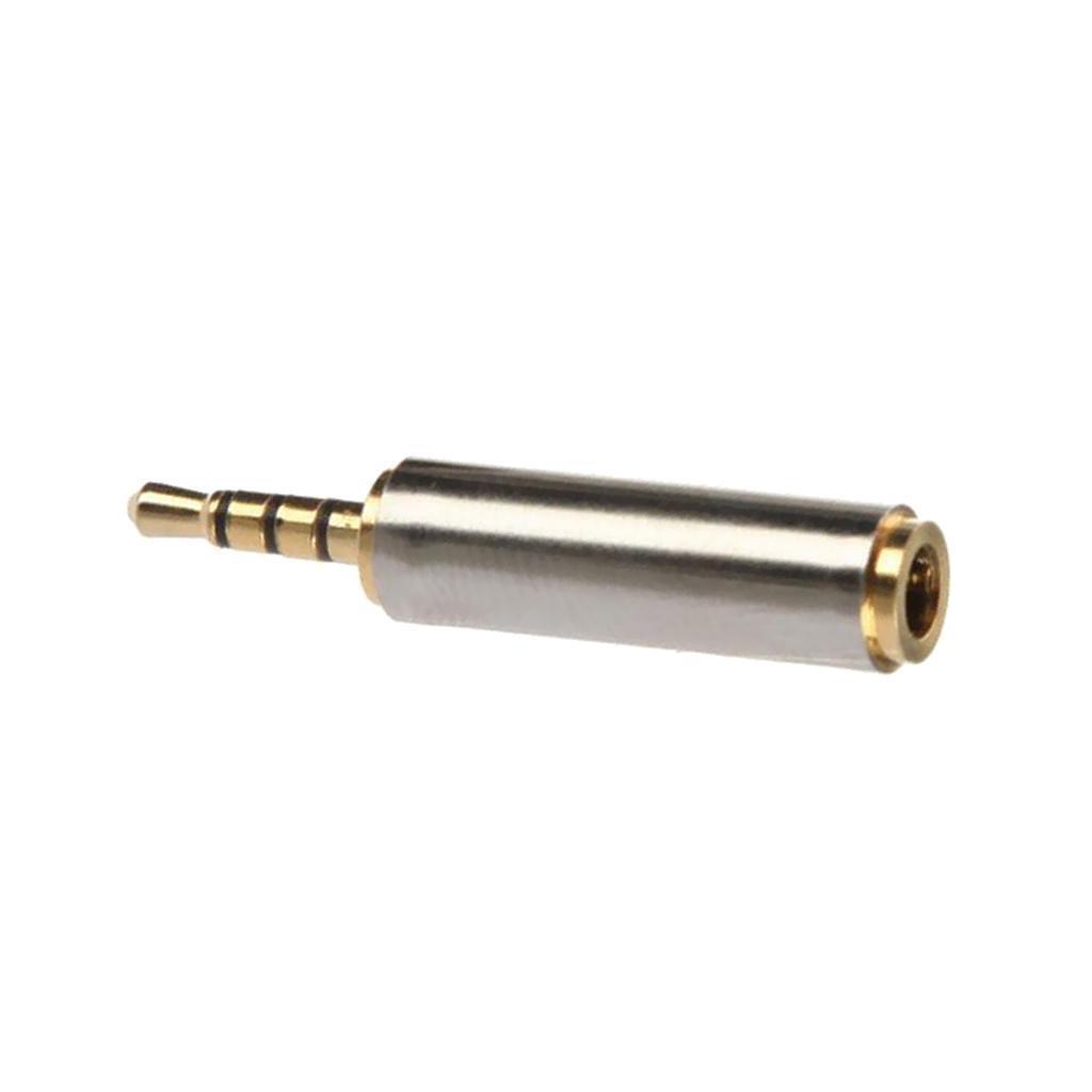 2 x 2.5mm Male to 3.5mm Female Audio Headphone   Adapter Converter