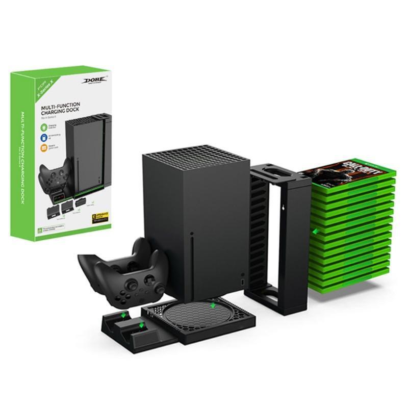 Charging Station with Game Rack Storage Organizer,Charger Stand for X Series X