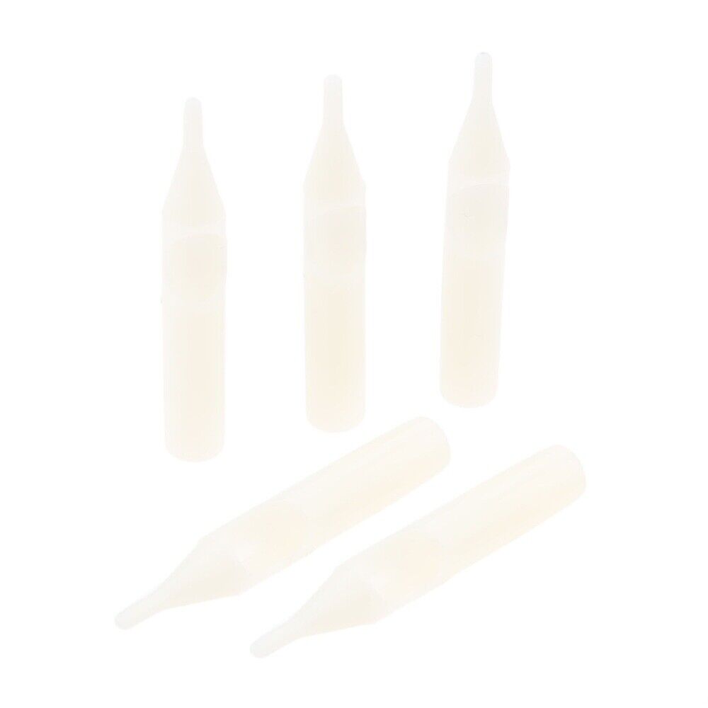 25x White Tattoo Disposable Nozzles Needles Tips 3R-5R-7R-9R-11R Tattoo Body Art